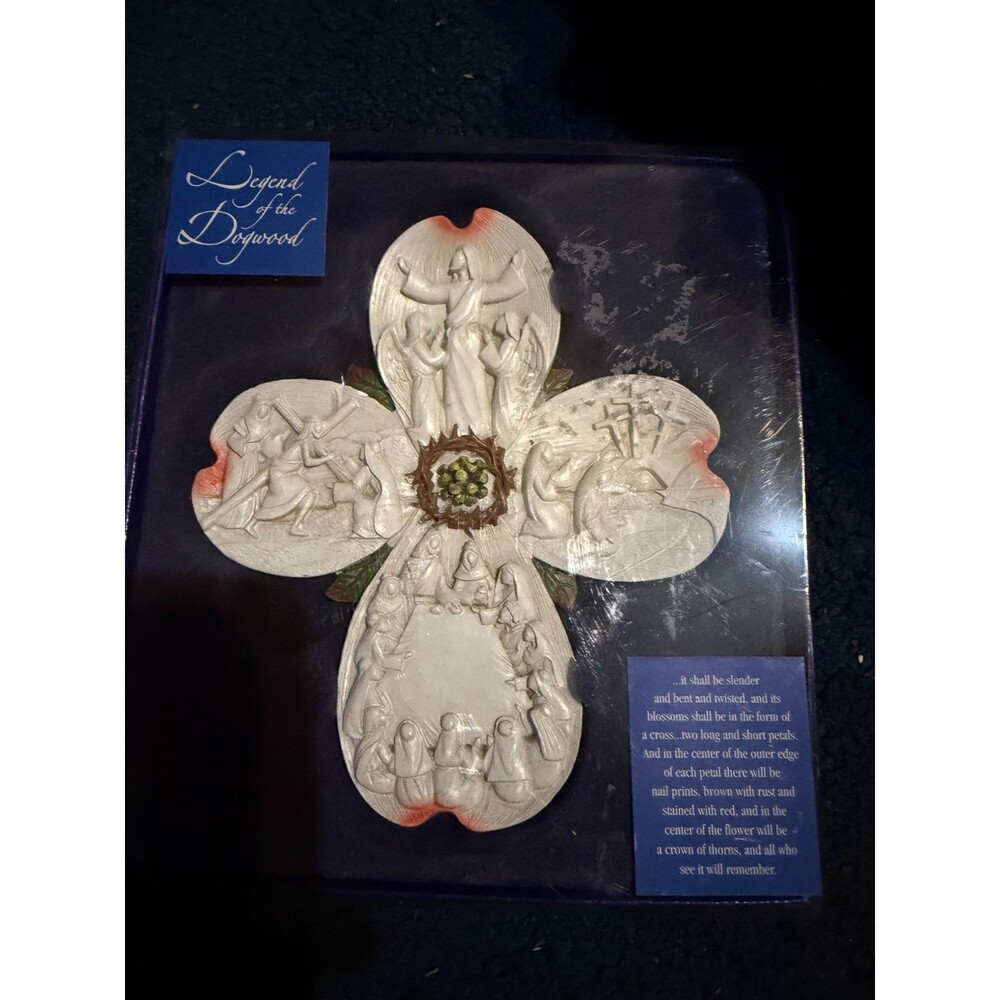 Legend Of The Dogwood Plaque Crucifix Christian Religious Decor Christian
